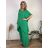Souprava elegantní, letní kalhoty a tunika dámské nadrozměr SIDONIE (48/50/52/54 ONE SIZE) ITALSKÁ MÓDA IMWTC26001/DU 48/50/52 Černá