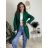 Women's Plus Size Fluffy Long Sleeve Coat (XL/2XL ONE SIZE) ITALIAN FASHION IMC23303 XL black