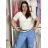 Short summer dress short sleeve women's oversized (40/42/44 ONE SIZE) ITALIAN FASHION IMD25022