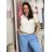 Short summer dress short sleeve women's oversized (40/42/44 ONE SIZE) ITALIAN FASHION IMD25022