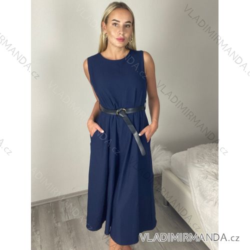 Langes ärmelloses Sommerkleid für Damen (Einheitsgröße S/M) ITALIAN FASHION IMPDY22LS16208