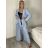 Kalhoty oversize s páskem dlouhé dámská JENNY (S/M/L ONE SIZE) ITALSKÁ MÓDA IMPDY25MDUE24047