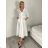 Šaty dlouhé košilové 3/4 dlouhý rukáv dámské KONSTANCE (S/M/L ONE SIZE) ITALSKÁ MÓDA IMPDY264885