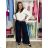 Nohavice elegantní dlhé s opaskom dámske ARIANA (S/M/L ONE SIZE) TALIANSKA MÓDA IMWHN26001