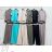 Souprava tunika oversize krátký rukáv a Kalhoty dámské LOTA (S/M/L/XL ONE SIZE) ITALSKÁ MÓDA IMD2612131