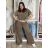 Jacke dünne lange Ärmel Frauen (UNI XS-M) ITALIENISCHE MODE IM120049  braun
