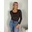 Tričko dlhý rukáv dámske TONYA (S/M ONE SIZE) TALIANSKA MÓDA IMPDY25HH9604/LS16578