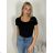 Kurzarm-T-Shirt für Damen (S/M EINHEITSGRÖSSE) ITALIAN FASHION IMPDY23LS17135/OX9603