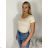 Kurzarm-T-Shirt für Damen (S/M EINHEITSGRÖSSE) ITALIAN FASHION IMPDY23LS17135/OX9603