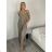 Kleid übergroße Kurzarm Damen (UNI S-L) ITALIAN FASHION IMD20187