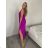 Kleid übergroße Kurzarm Damen (UNI S-L) ITALIAN FASHION IMD20187