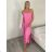 Kleid übergroße Kurzarm Damen (UNI S-L) ITALIAN FASHION IMD20187