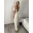 Nohavice máslové dlhé elegantní dámske BRITA (S/M/L ONE SIZE) TALIANSKA MÓDA IM4260023/DU vínová S/M/L