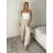 Nohavice lněné volnočasové dámske MODI (S/M/L ONE SIZE) TALIANSKA MÓDA IMSM26001236
