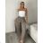 Nohavice lněné volnočasové dámske MODI (S/M/L ONE SIZE) TALIANSKA MÓDA IMSM26001236