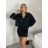 Women's short sleeve summer casual dress (S/M/L ONE SIZE) ITALIAN FASHION IMWGB25022
