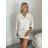 Women's short sleeve summer casual dress (S/M/L ONE SIZE) ITALIAN FASHION IMWGB25022
