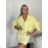 Women's short sleeve summer casual dress (S/M/L ONE SIZE) ITALIAN FASHION IMWGB25022