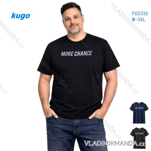 T-shirt short sleeve men's plus size (M-3XL) KUGO FC5335