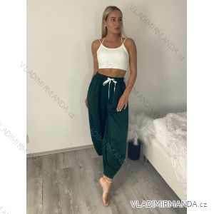 Tepláky elegantní balonové dlhé dámske (S/M/L ONE SIZE) TALIANSKA MÓDA IM426000136/DUR