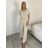 Kleid mit Knöpfen und geknöpften Damen (uni s-m) ITALIAN FASHION IM2203948