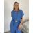 Kleid mit Knöpfen und geknöpften Damen (uni s-m) ITALIAN FASHION IM2203948