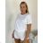 Tričko krátký rukáv dámské KARLA (S/M/L ONE SIZE) ITALSKÁ MÓDA IMPDY26YT001/DUR S/M/L žlutá