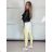 Set aus langem Sportoberteil und Leggings für Damen (Einheitsgröße S/M) ITALIAN FASHION IMPLP2372755 S / M schwarz