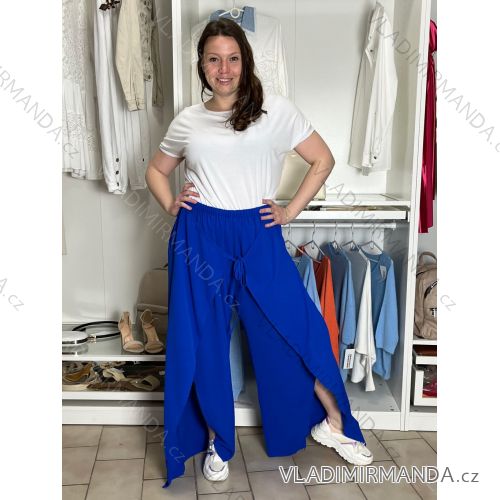 Sommerliche Wickelhose für Damen (Einheitsgröße S/M/L) ITALIENISCHE MODE IM426159 M/L/XL Königsblau