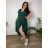 Summer dress oval short sleeve women's oversized (50/52/54 ONE SIZE) ITALIAN FASHION IM425011