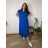 Summer dress oval short sleeve women's oversized (50/52/54 ONE SIZE) ITALIAN FASHION IM425011