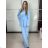 Komplet elegantní sako a kalhoty dámské KLARISA (S/M/L ONE SIZE) ITALSKÁ MÓDA IMPLP266377/DUR S/M/L Černá