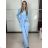 Komplet elegantní sako a kalhoty dámské KLARISA (S/M/L ONE SIZE) ITALSKÁ MÓDA IMPLP266377/DUR S/M/L Černá