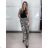 Kalhoty dlouhé letní dámské SAMBA (S/M/L ONE SIZE) ITALSKÁ MÓDA IMWHD260001-3/DUR S/M/L Černá