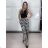 Kalhoty dlouhé letní dámské SAMBA (S/M/L ONE SIZE) ITALSKÁ MÓDA IMWHD260001-3/DUR S/M/L Černá