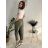 Kalhoty baggy dlouhé s knoflíky dámské (S/M ONE SIZE) ITALSKÁ MÓDA IMD24126