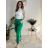 Kalhoty baggy dlouhé s knoflíky dámské (S/M ONE SIZE) ITALSKÁ MÓDA IMD24126