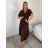 Šaty letní krátký rukáv dámské IRINA (S/M/L ONE SIZE) ITALSKÁ MÓDA IMWBS260001/DUR S/M/L Černá