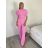Souprava elegantní kalhoty dlouhé a Top  dámská (S/M/L ONE SIZE) ITALSKÁ MÓDA IMWGB260001