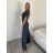 Souprava elegantní kalhoty dlouhé a Top  dámská (S/M/L ONE SIZE) ITALSKÁ MÓDA IMWGB260001/DUR S/M/L šedá