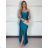 Šaty elegantní společenské na ramínka dámské (S/M ONE SIZE) ITALSKÁ MÓDA IM321608