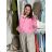 Bunda oversize dlouhý rukáv dámská KAILA (S/M/L/XL ONE SIZE) ITALSKÁ MÓDA IMC26081