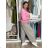 Bunda oversize dlouhý rukáv dámská KAILA (S/M/L/XL ONE SIZE) ITALSKÁ MÓDA IMC26081/DUR S/M/L světle modrá