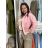 Bunda oversize dlouhý rukáv dámská KAILA (S/M/L/XL ONE SIZE) ITALSKÁ MÓDA IMC26081/DUR S/M/L světle modrá
