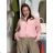 Bunda oversize dlouhý rukáv dámská KAILA (S/M/L/XL ONE SIZE) ITALSKÁ MÓDA IMC26081/DUR S/M/L světle modrá