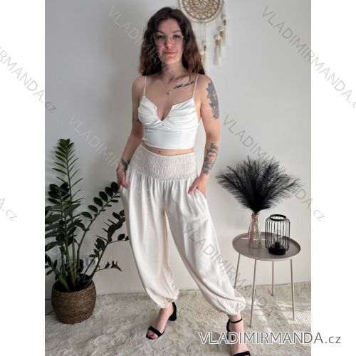 Women's summer wrap pants (S/M/L ONE SIZE) ITALIAN FASHION IM426159