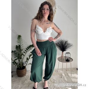 Kalhoty viskoza letní aladinky dámské (S/M/L ONE SIZE) ITALSKÁ MÓDA IM4260055/DUR