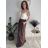 Women's long skirt at the waist for flip flops (UNI S-L) ITALIAN FASHION IM420027 -   zelená khaki -   M / L