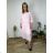 Women's Long Chiffon Short Sleeve Dress (S/M ONE SIZE) ITALIAN FASHION IMWGM23456