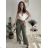 Kalhoty máslové s páskem dámské (S/M/L ONE SIZE) ITALSKÁ MÓDA IMD25223